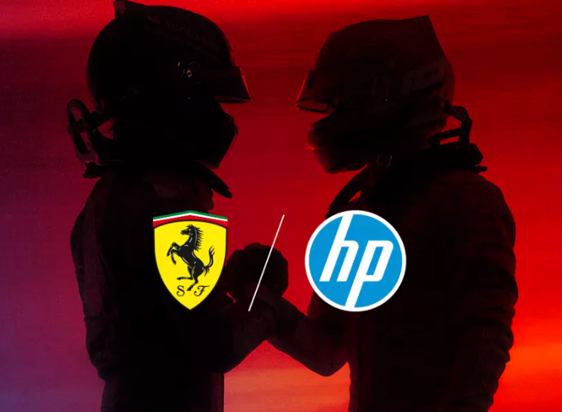 HP, debutta a Miami la partnership con Ferrari
