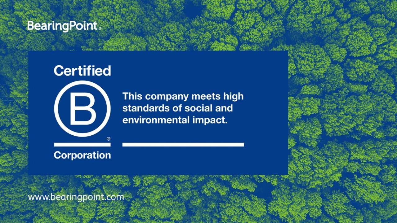 BearingPoint si unisce alle B Corp