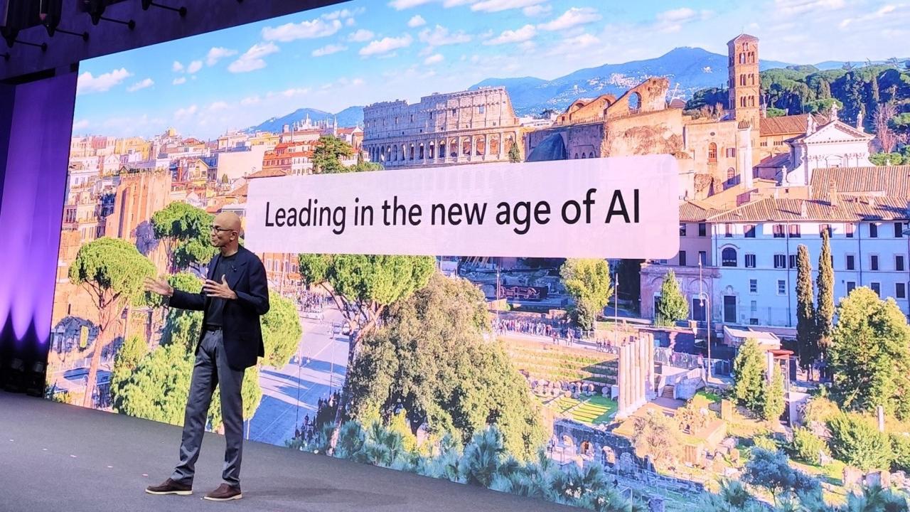 Microsoft, l’accelerazione dell’AI in scena a Roma con Satya Nadella