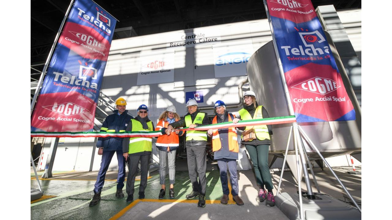 Telcha e Cogne Acciai Speciali inaugurano l’impianto di recupero di calore