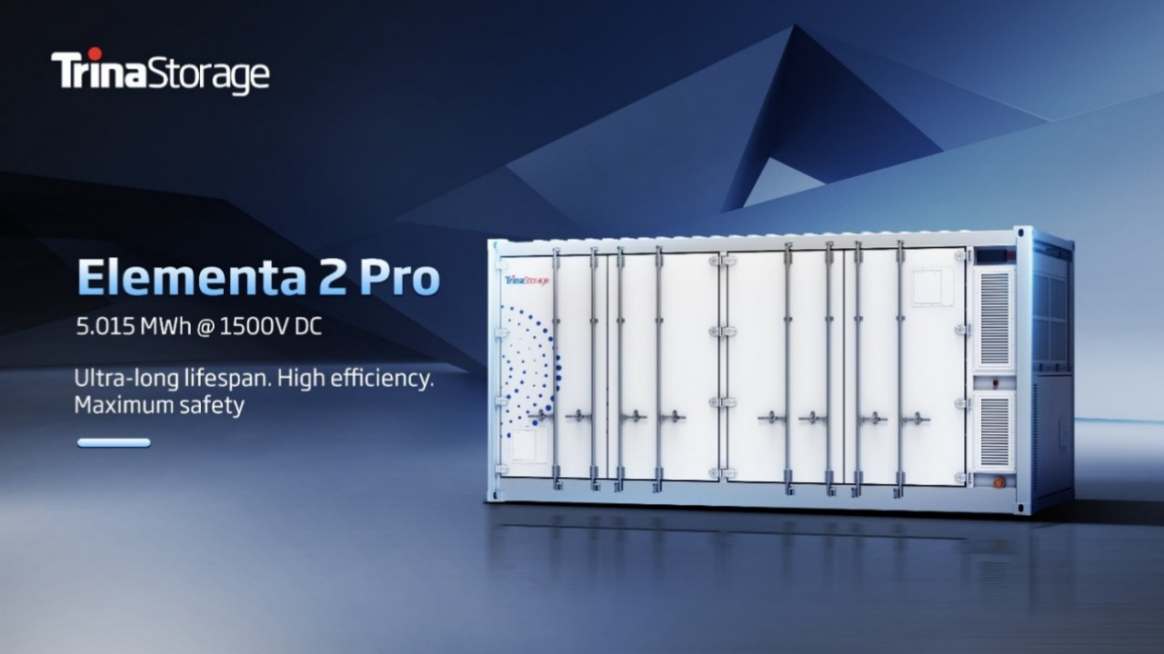 Trina Storage lancia Elementa 2 Pro, la nuova soluzione per l'accumulo energetico 