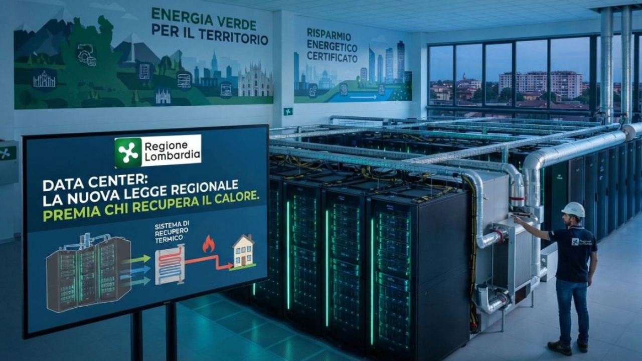 Lombardia: incentivi ai Data Center che recuperano il calore